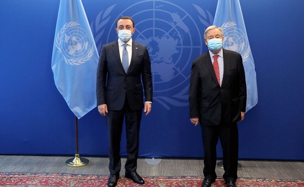 პრემიერ-მინისტრი გაეროს გენერალურ მდივანს საქართველოს ოკუპირებულ ტერიტორიებზე არსებულ მძიმე მდგომარეობაზე ესაუბრა